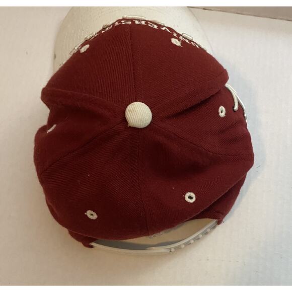 University of Alabama Crimson Tide Zephyr snapback Hat / Cap White / Burgundy - Picture 4 of 9